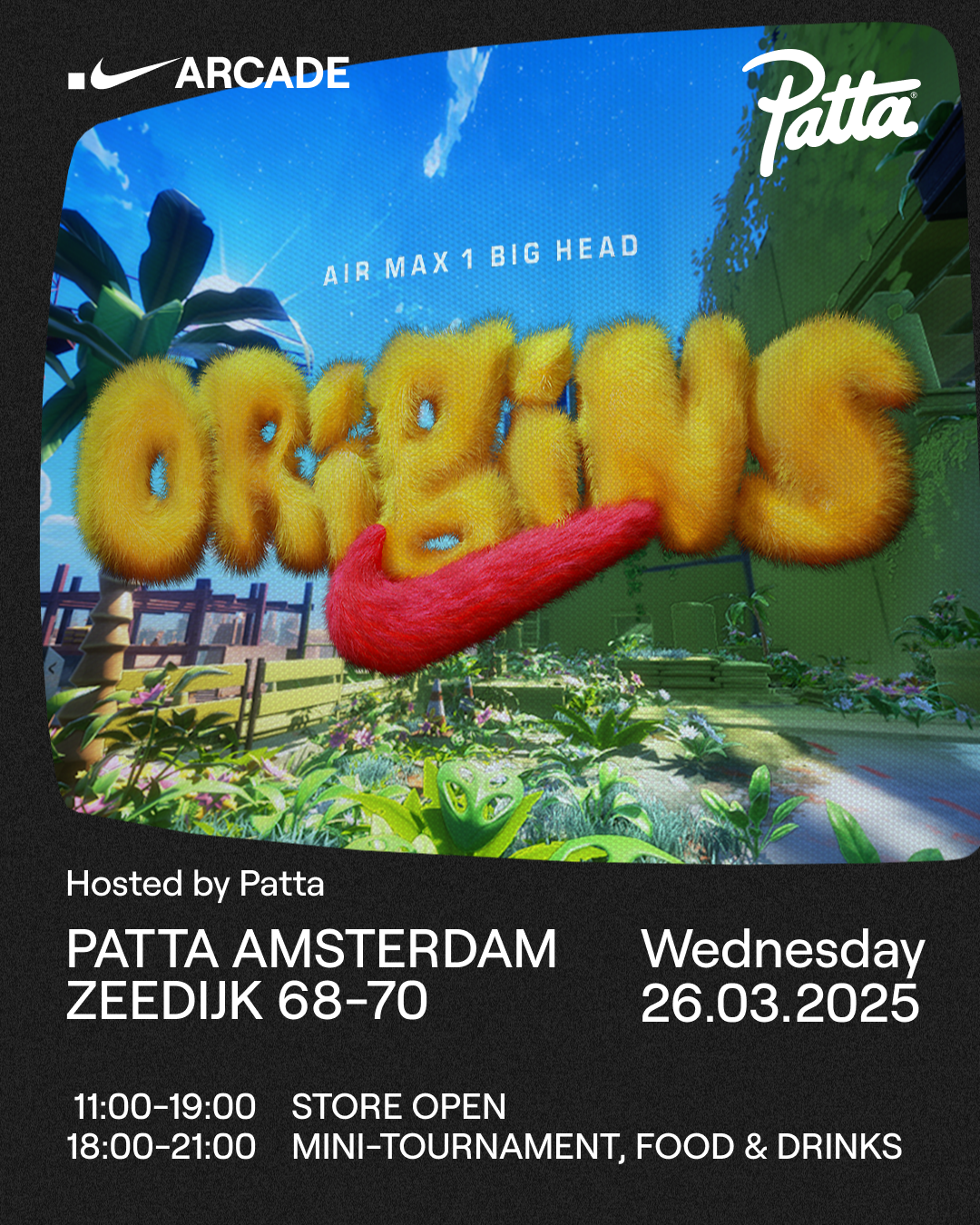 Air Max 1 Big Head at Patta Amsterdam