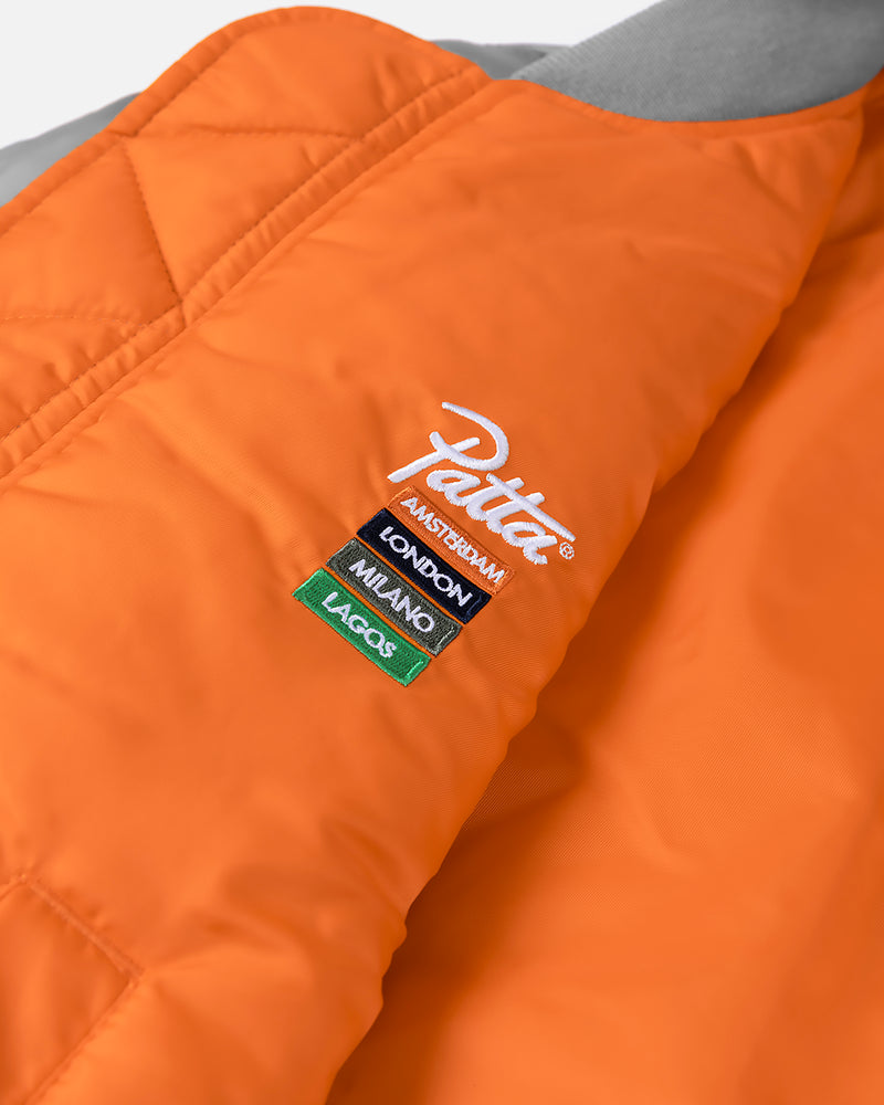 Patta x Alpha Industries MA-1 Celebration Jacket (Silver/Orange)