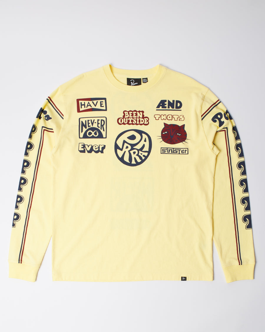 byParra Never Sinister Long Sleeve T-Shirt (Yellow)