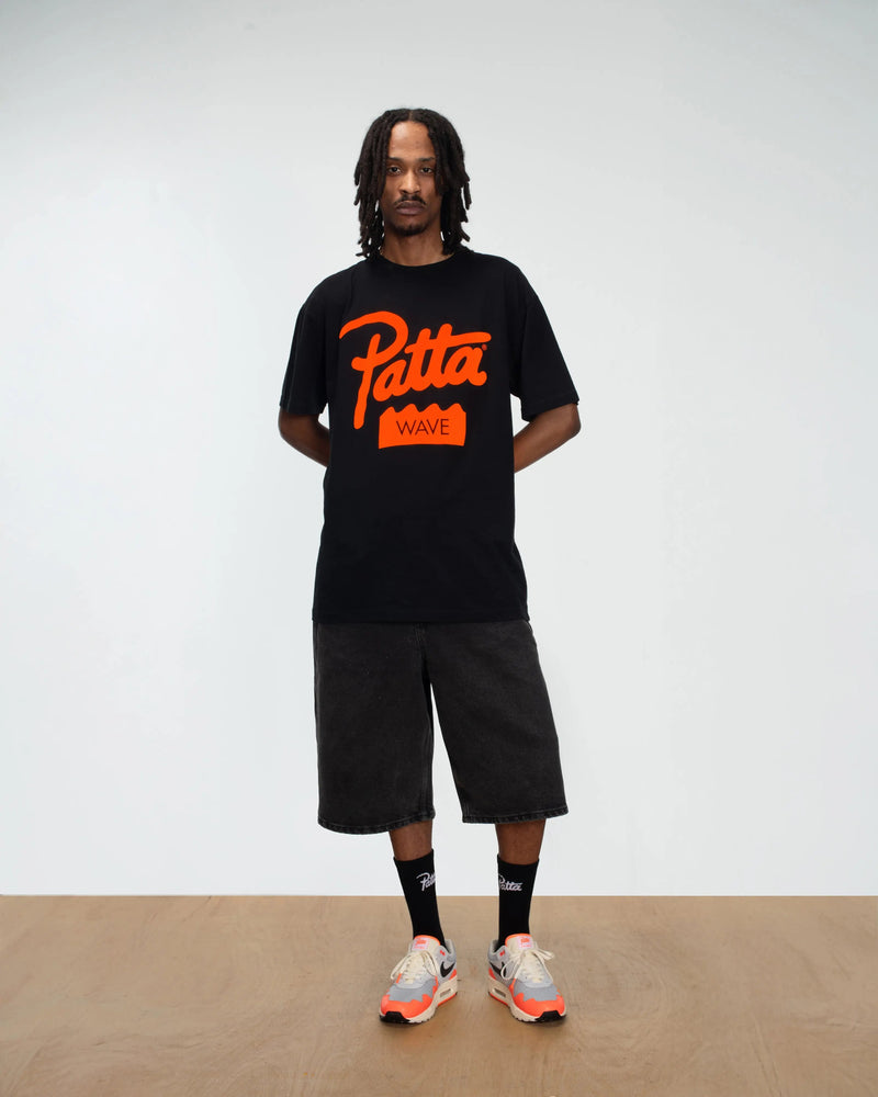 Patta Wave T-Shirt (Black)