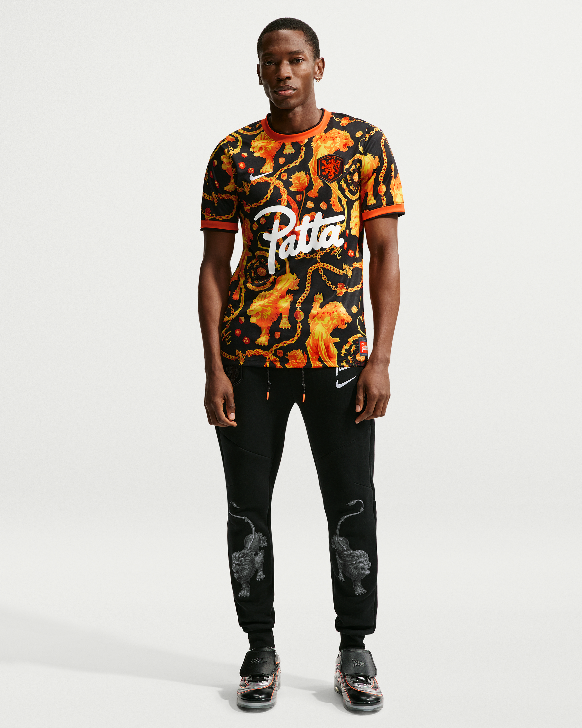Patta x Nike KNVB Pre-Match Jersey (Black/Orange)