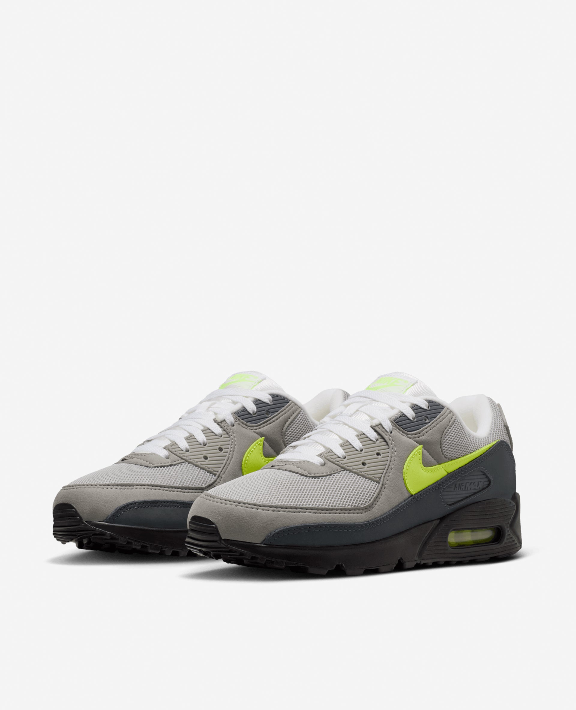 Nike Air Max 90 (Black/Neon Yellow-Anthracite-Light Charcoal-Pearl Grey-White)