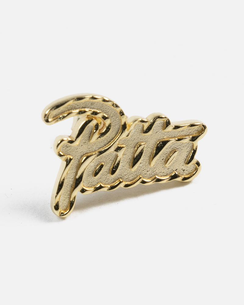 Patta Script Logo Gold Earring (Gold)