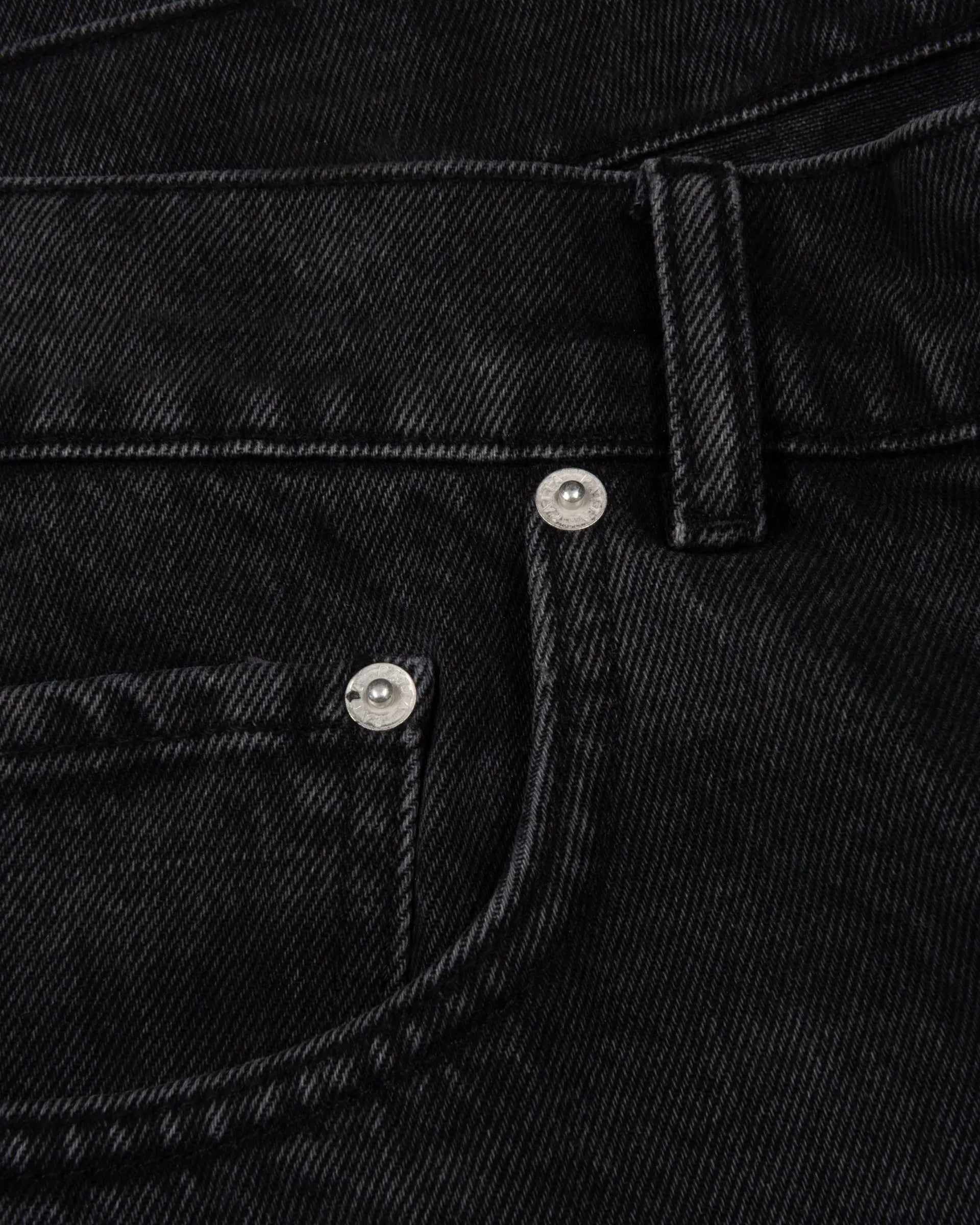 Patta Whiskers Denim Jorts (Black Denim)
