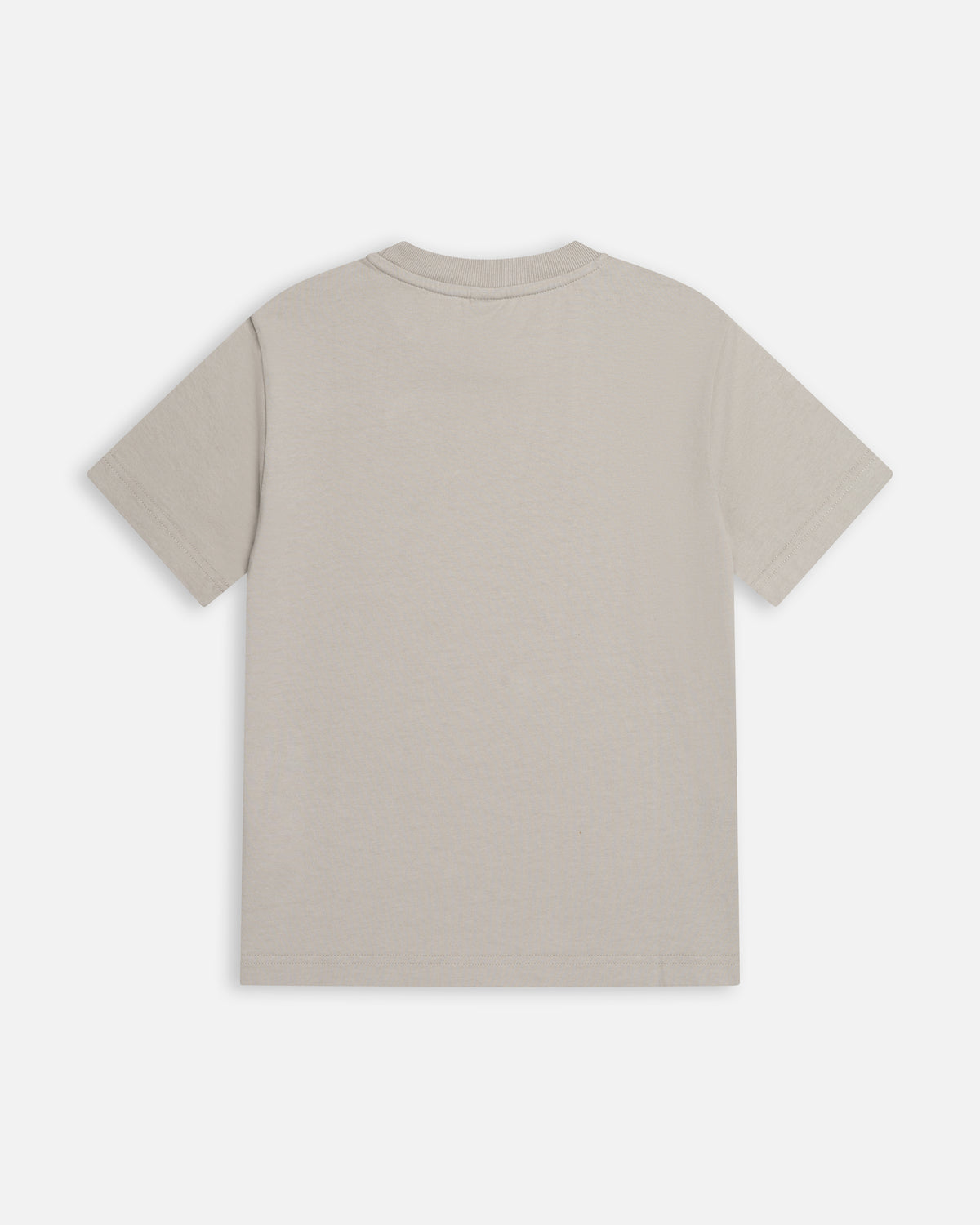 Back view of the Patta Kids Bunny T-Shirt in solid flint gray cotton fabric.