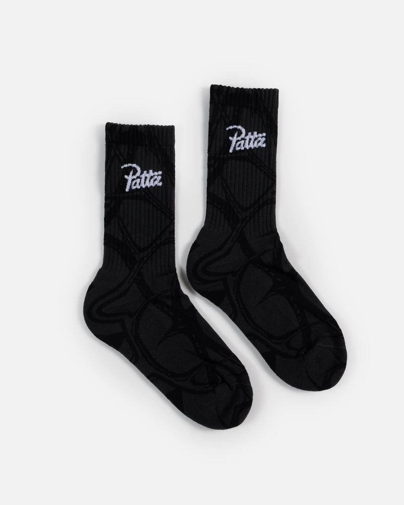 Patta Thorns Socks (Grey Pinstripe)