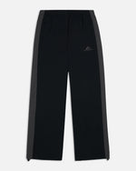 Patta Panelled Oversized Track Pants (Black)
