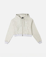 Patta Femme Lounge Zip-Up Hooded Sweater (Light Melange Grey)