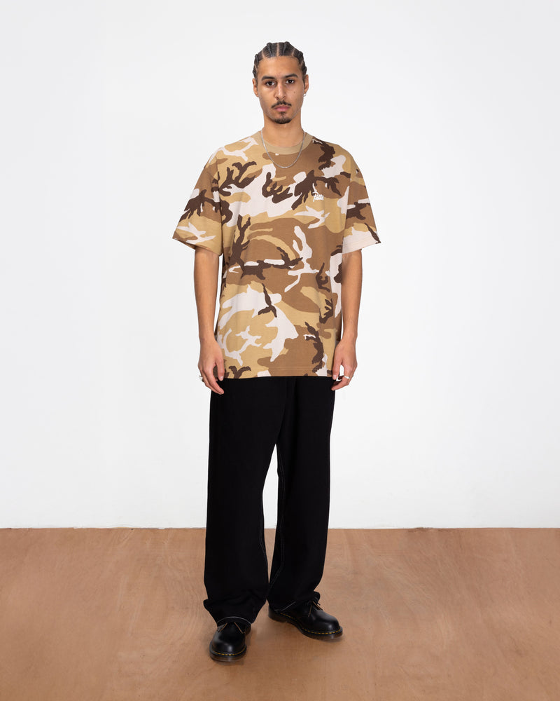 Patta Bark Woodland Camo T-Shirt (Sand Dollar)