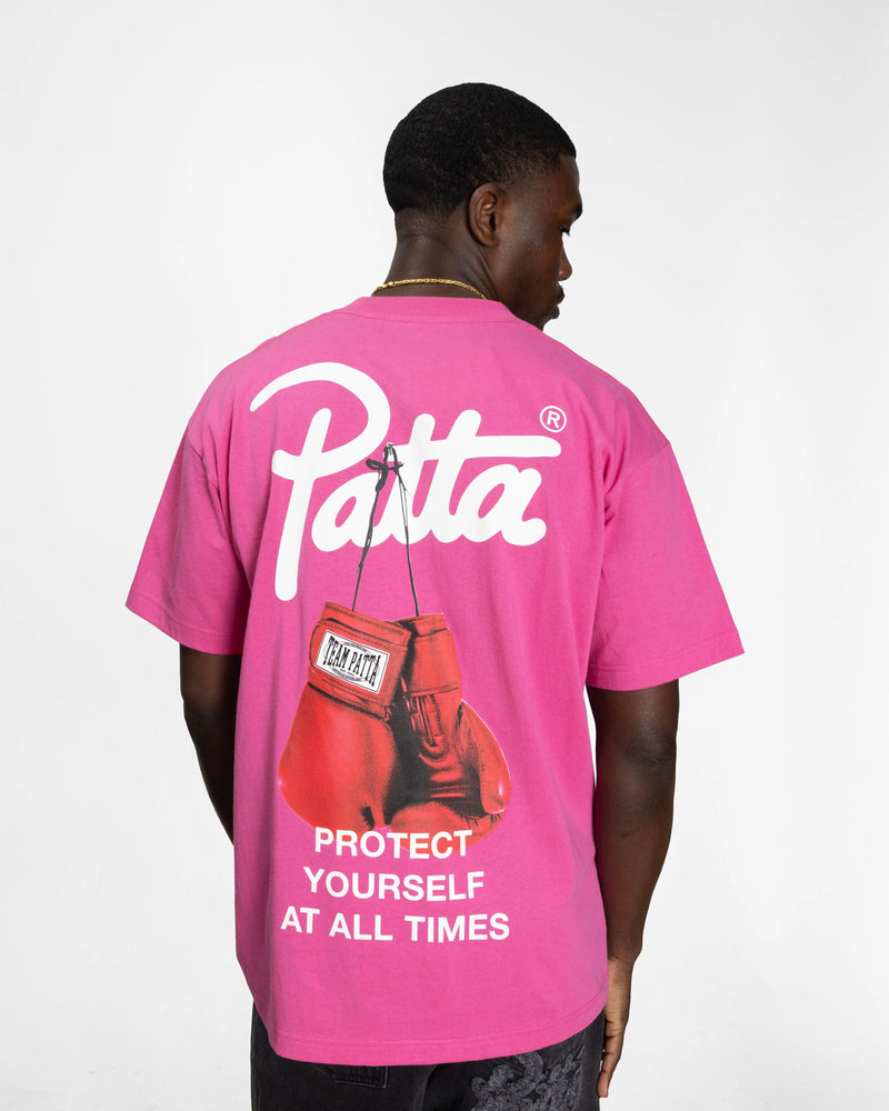 Patta Protect Yourself T-Shirt (Ibis Rose)