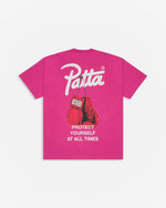 Patta Protect Yourself T-Shirt (Ibis Rose)