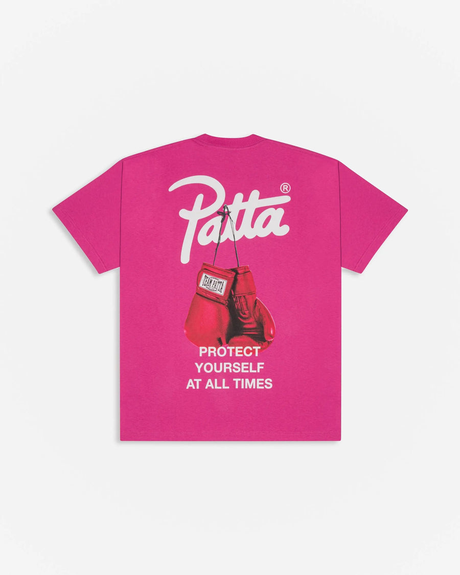 Patta Protect Yourself T-Shirt (Ibis Rose)