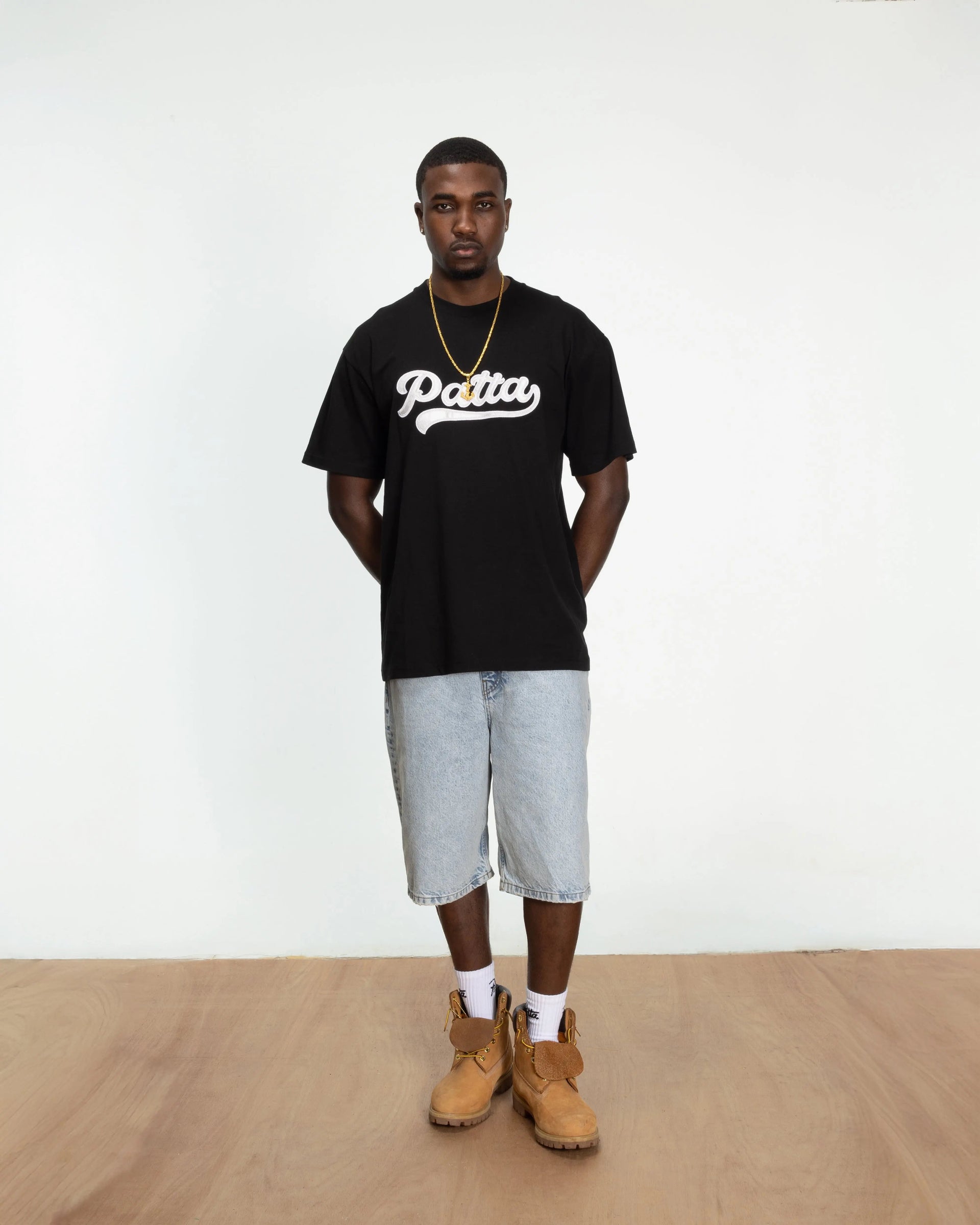 Patta Logo Tail T-Shirt (Black)