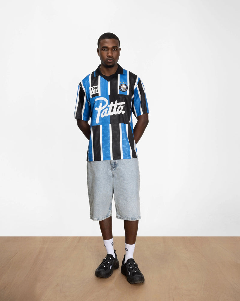 Patta Stripe Football Jersey (French Blue)
