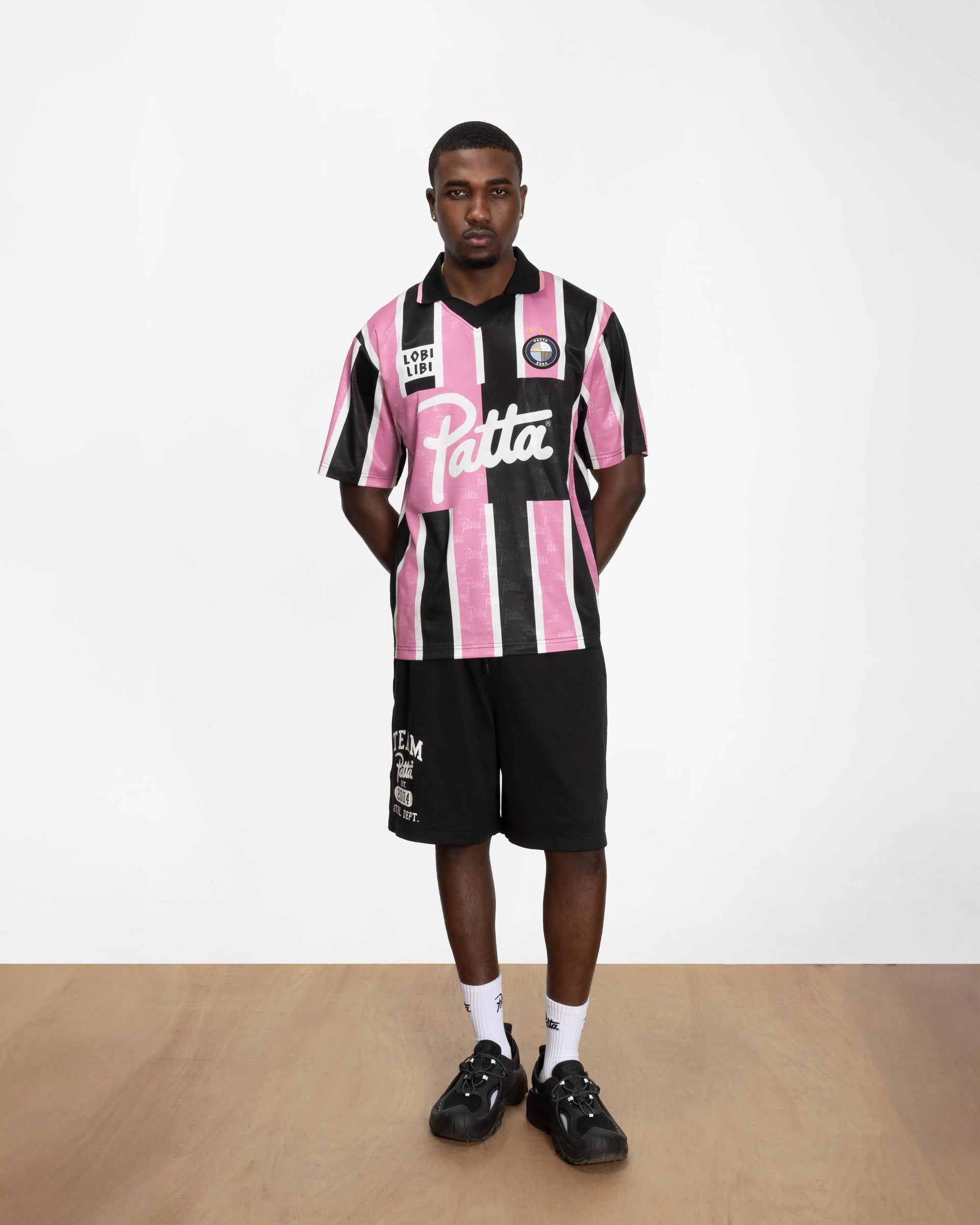 Patta Stripe Football Jersey (Begonia Pink)