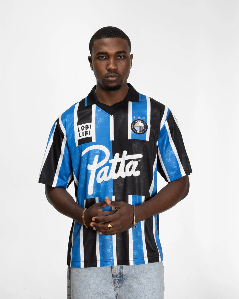 Patta Stripe Football Jersey (French Blue)