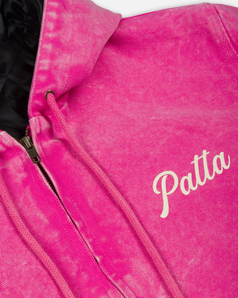 Patta Peace Canvas Hooded Jacket (Fuchsia Purple)