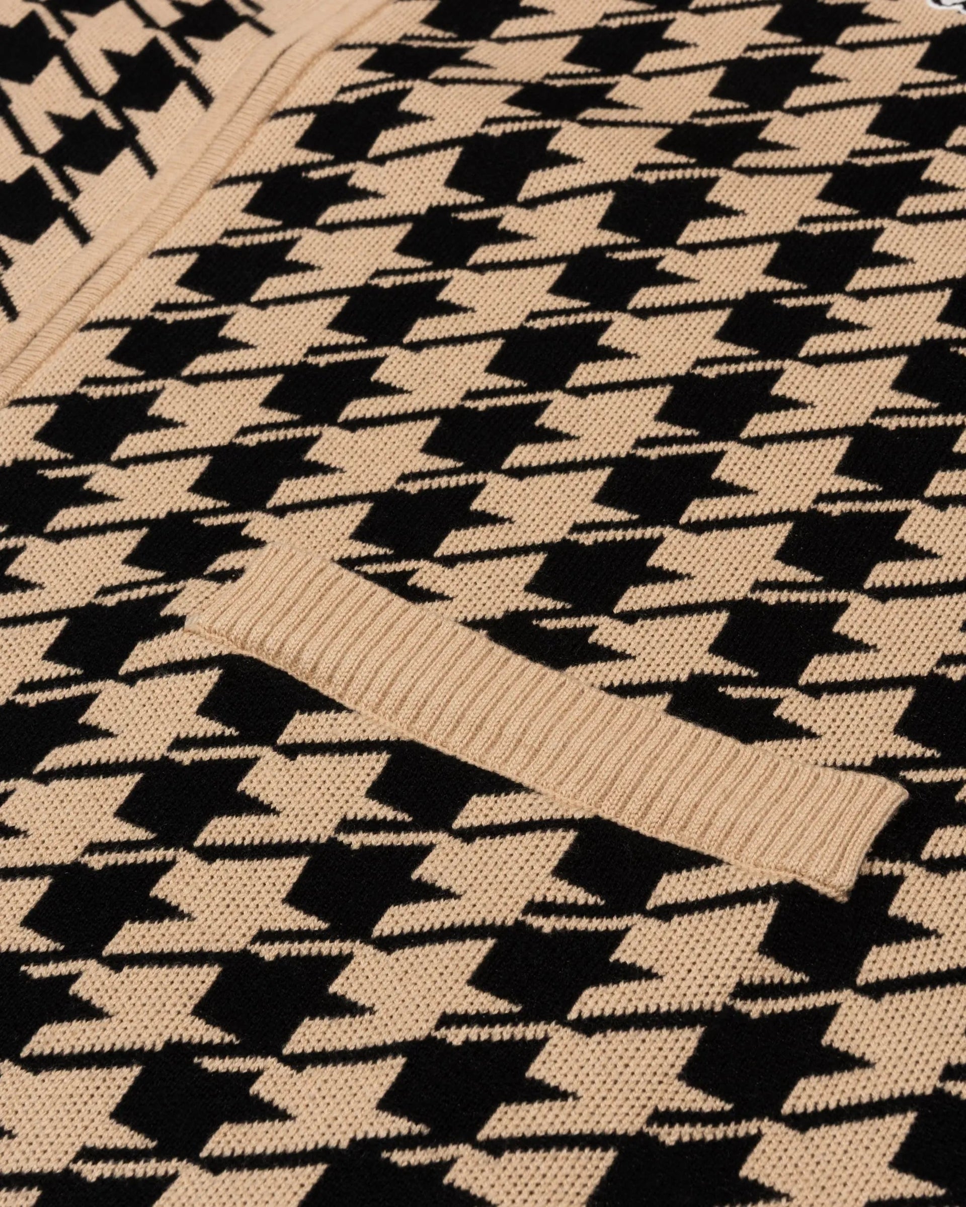 Patta Houndstooth Cardigan (Irish Cream)