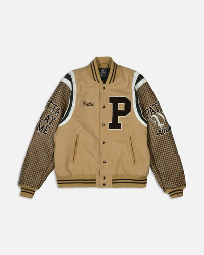 Patta Athletic P Houndstooth Varsity Jacket (Starfish)